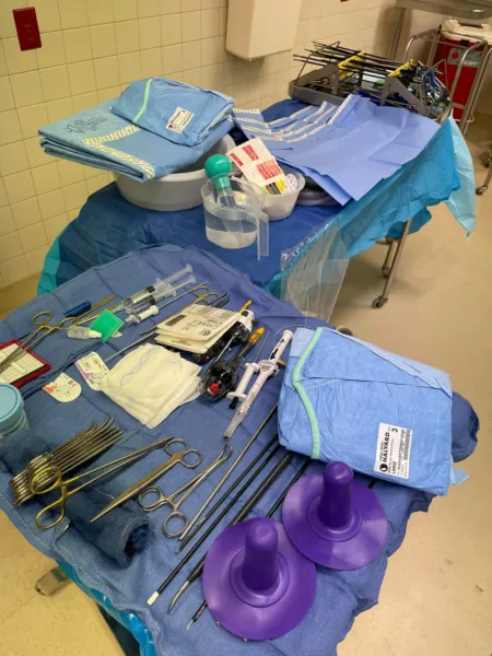 Laparoscopic Appendectomy — setup photo