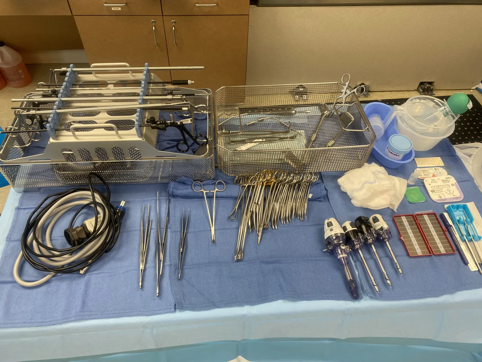 Abdominal Laparoscopy — setup photo