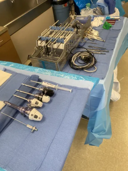 Abdominal Laparoscopy — setup photo