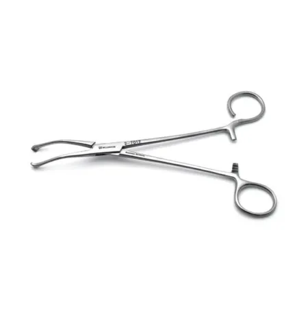 Allis Coakley Tonsil Forceps with a light curve and one open ring handle