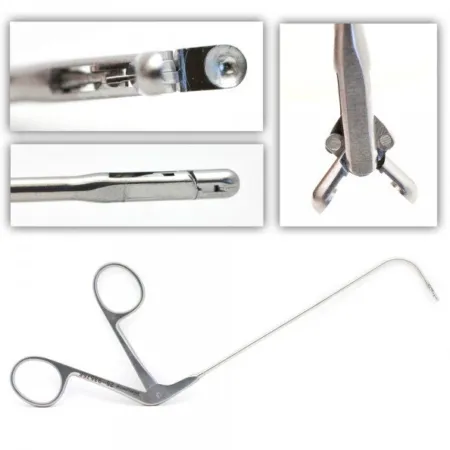 Frontal Sinus Recess Giraffe Forceps, angled 90 degrees