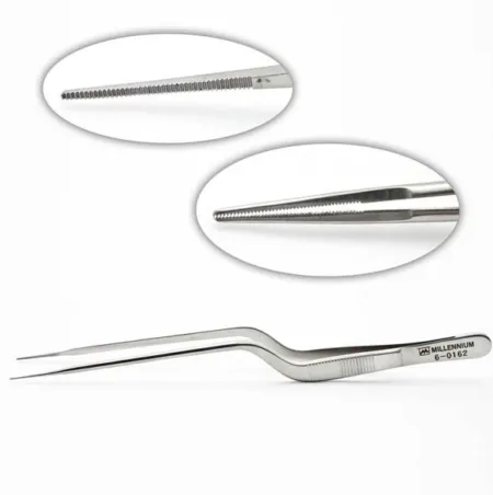 Gerald Bayonet Forceps with serrated jaws