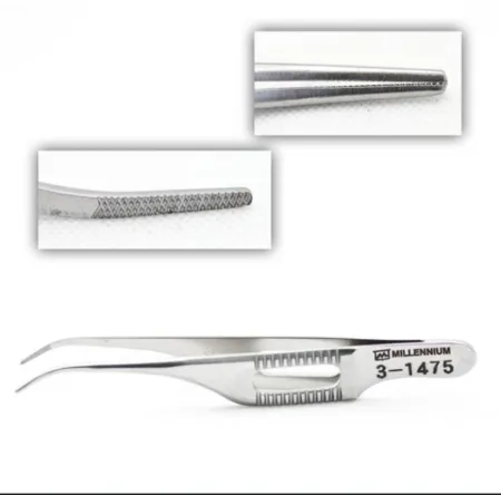 Gil Iris Forceps with tips are curved down