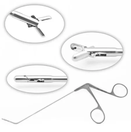 Giraffe Forceps with vertical jaws, angled 45 degrees