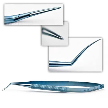 Inamura Capsulorhexis Forceps, corneal, with round handle