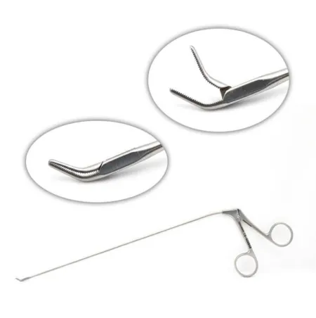Micro Laryngeal Forceps, angled up