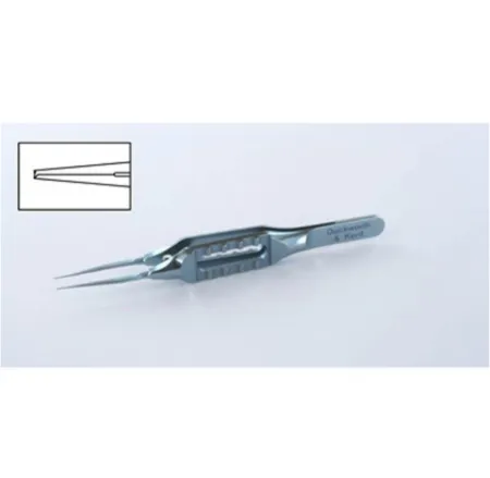Straight Suturing Forceps with straight shafts and long flat handle