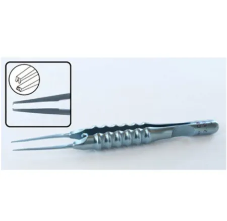 Straight Suturing Forceps with straight shafts and short round handle
