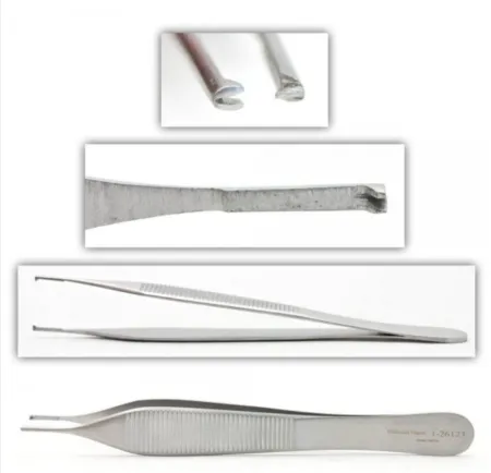 Adson Tissue forceps with tying platform