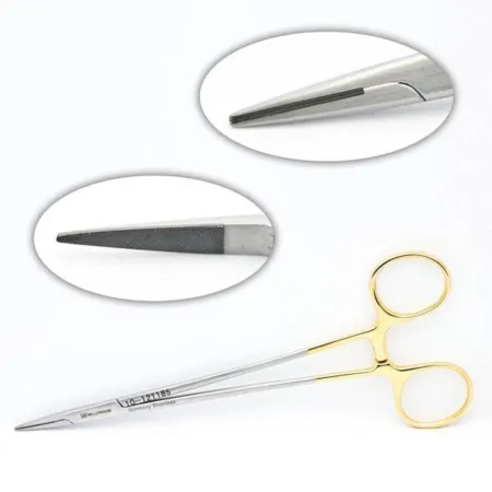 Carb-Bite Debakey Needle Holder