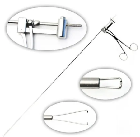Jackson Sharp Pointed Laryngoscopy Forceps