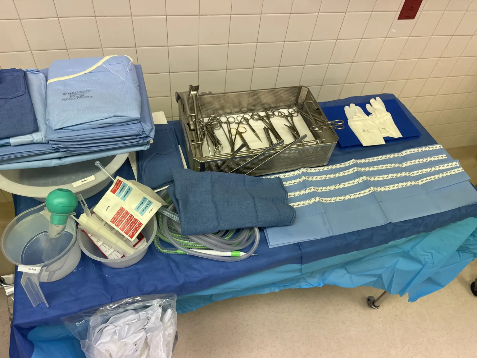 Lumpectomy — setup photo