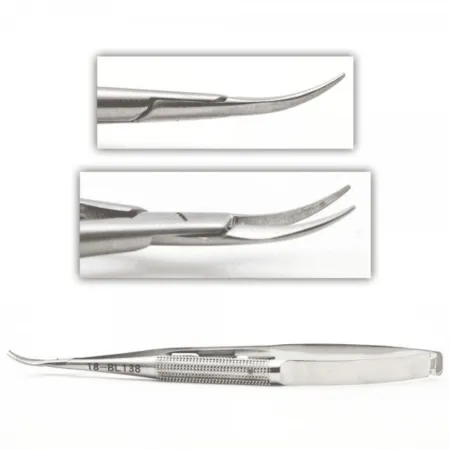 Needle holder with a round handle