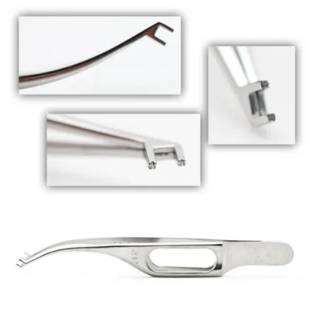 Polack Double Corneal Forceps