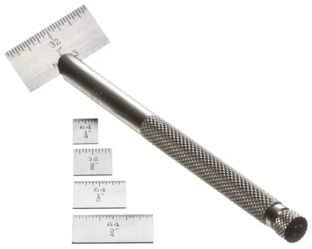 Ruler Holder with knurled handle