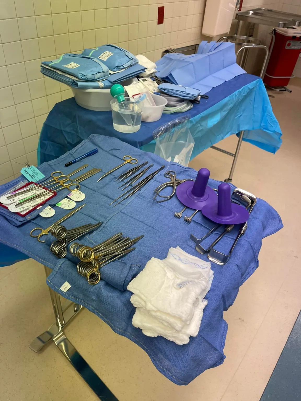 Simple Mastectomy — setup photo