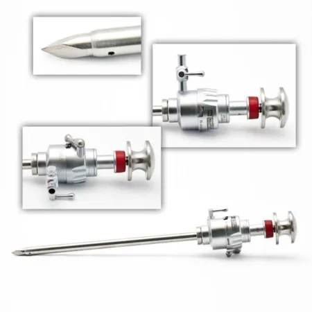 Trocar and sleeve with level control