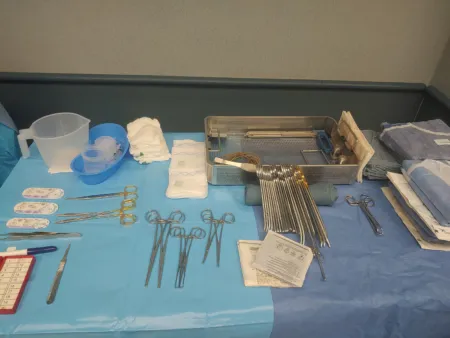 Lipoma Excision — setup photo