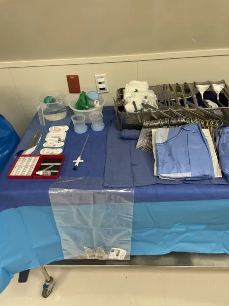 Laparoscopic Gastric Bypass Roux-EN-Y — setup photo