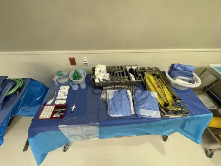 Laparoscopic Gastric Bypass Roux-EN-Y — setup photo