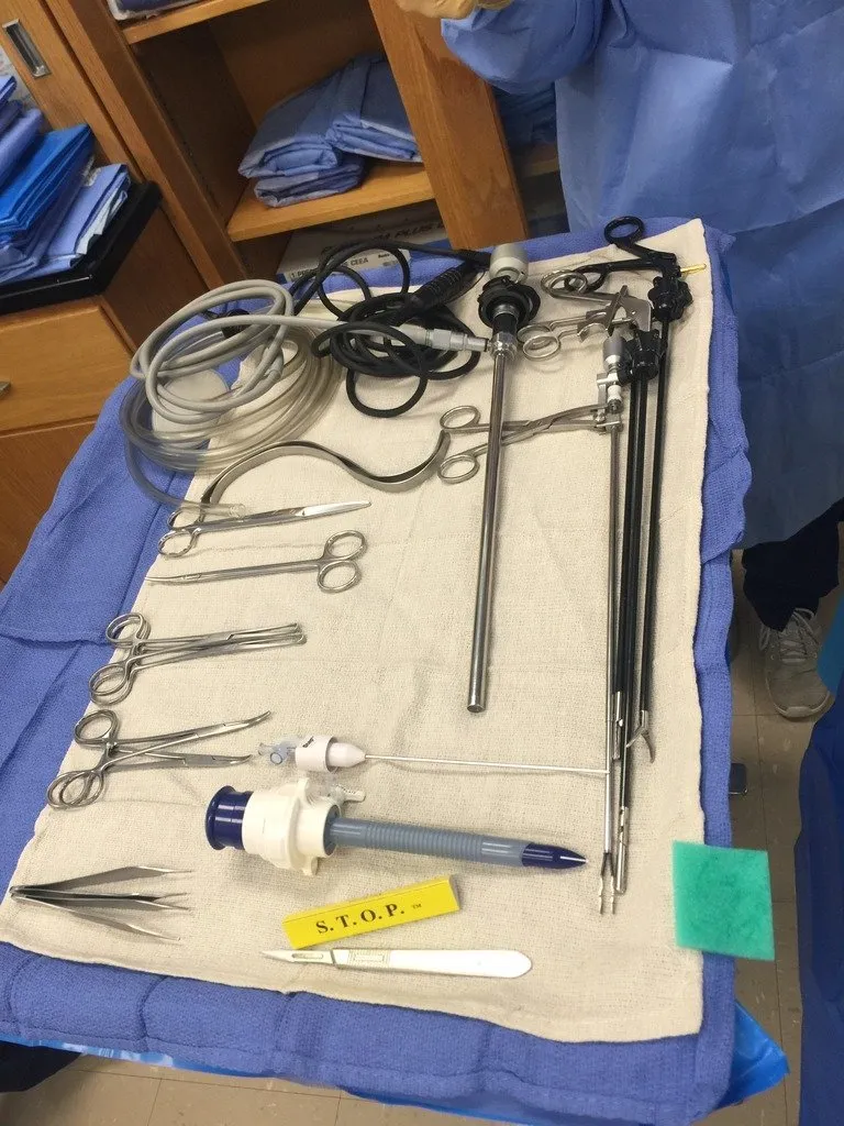 Diagnostic Laparoscopy — setup photo