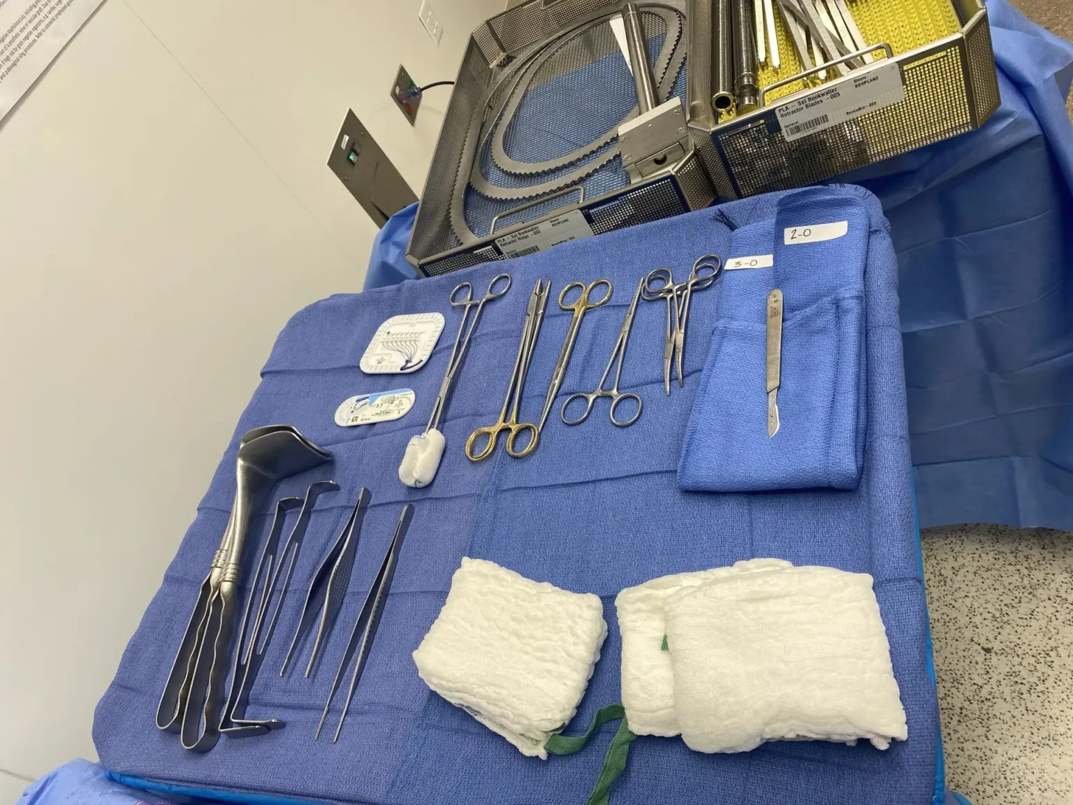 Exploratory Laparotomy — setup photo