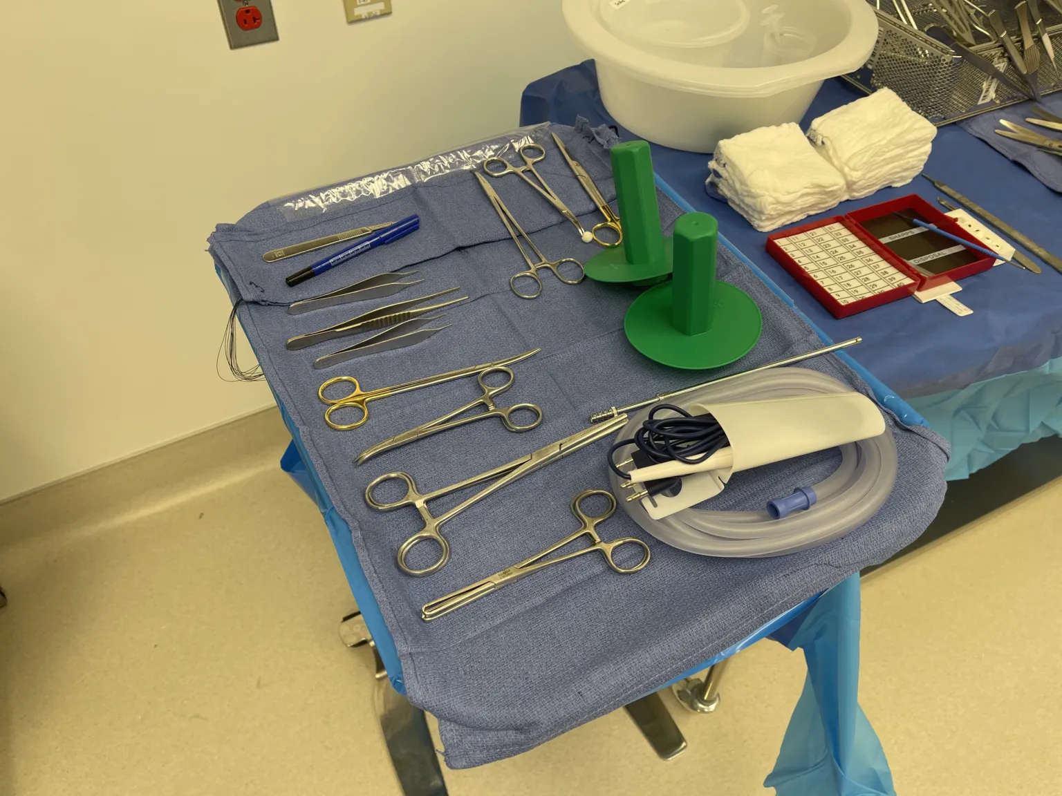 Cholecystectomy — setup photo