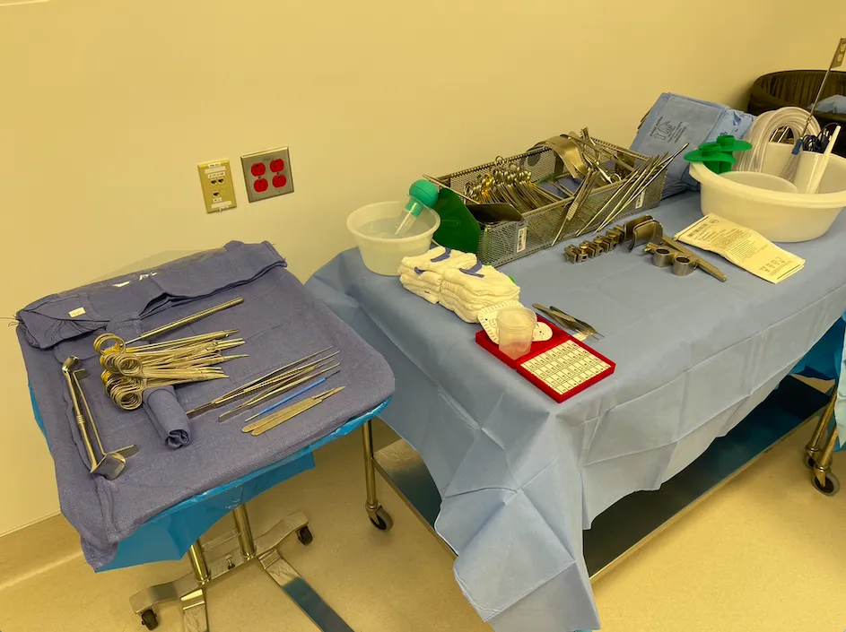 Bowel Resection (Colectomy/Hemicolectomy) — setup photo