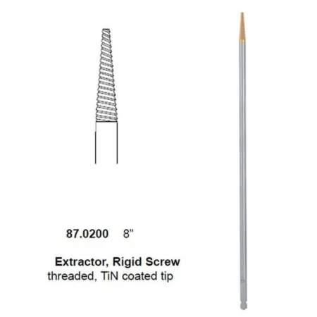 Rigid screw extractor