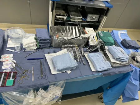 Laparoscopic Adrenalectomy — setup photo