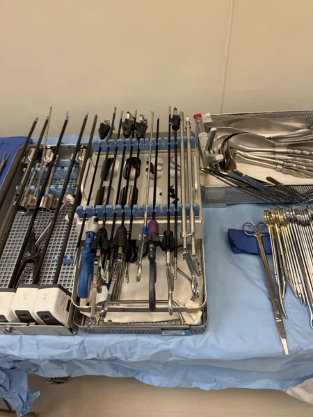 Robotic Partial Nephrectomy — setup photo