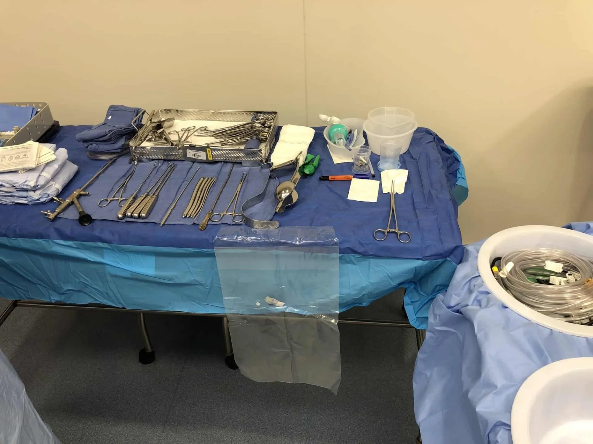 Vasectomy mayo stand and back table setup - CSTSetup